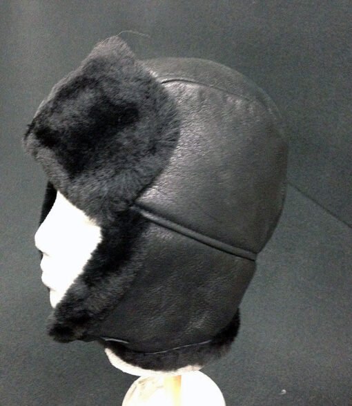 Unisex Handmade Sheepskin Trooper Hat | USA Made - Image 5