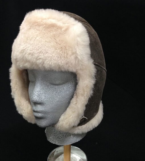 Unisex Handmade Sheepskin Trooper Hat | USA Made - Image 4