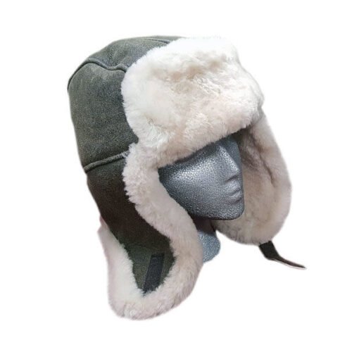 Unisex Handmade Sheepskin Trooper Hat | USA Made - Image 7