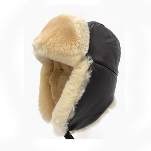 Sheepskin Aviator Hat - Image 4