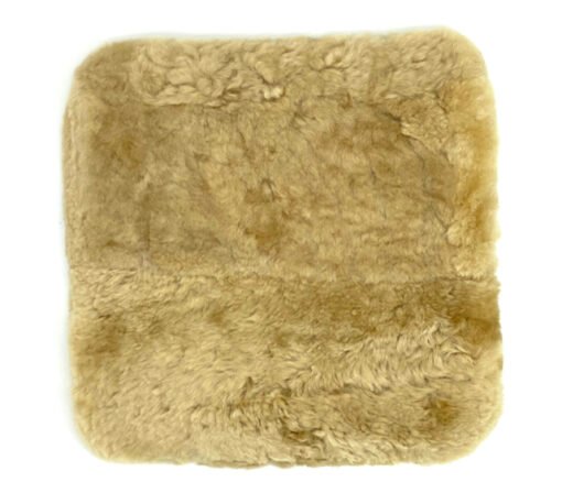 camel sheepskin seat cushion