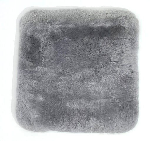 silver sheepskin seat cushion