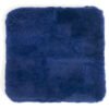 sheepskin seat cushion in blue