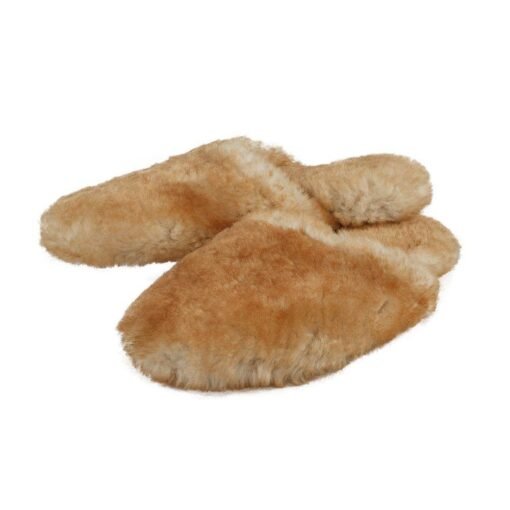 Sheepskin Fuzzy Scuff Slippers