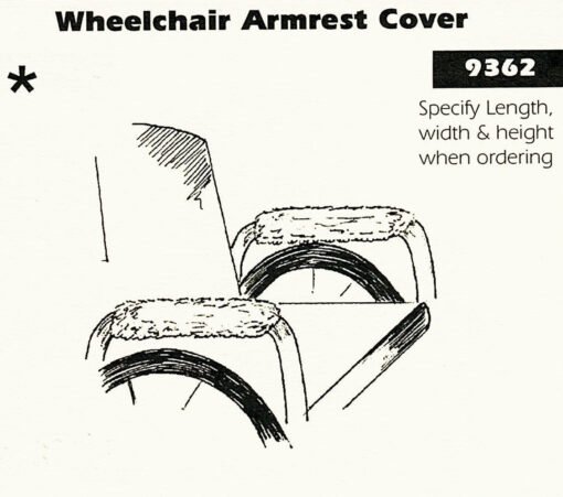 Sheepskin Wheelchair Armrest Covers