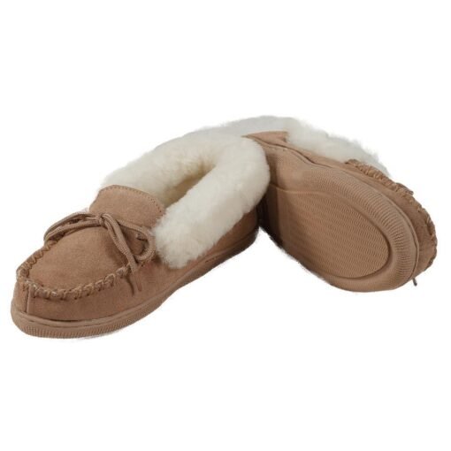 Youth Sheepskin Moccasin Slippers