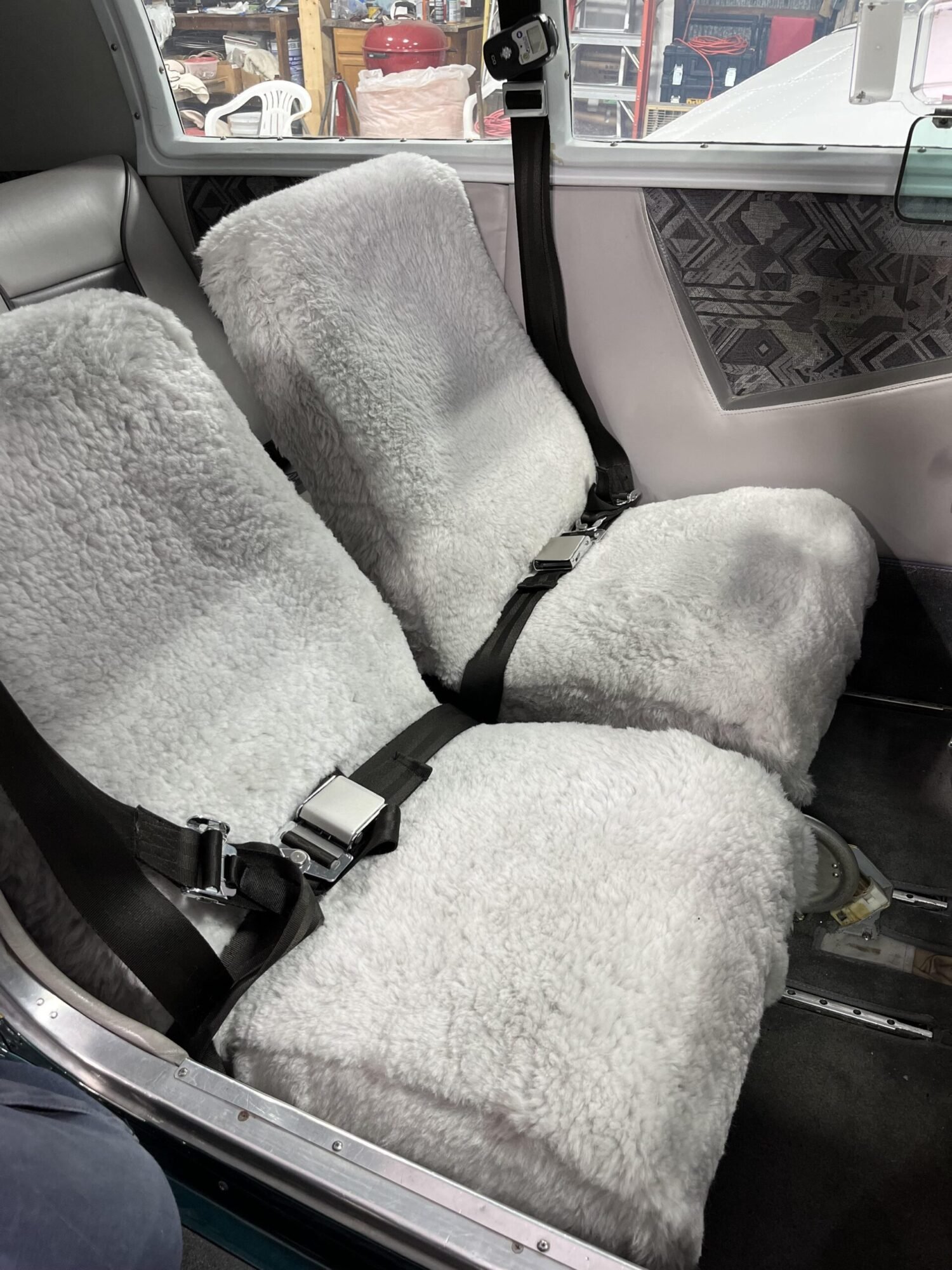 Ready-made 100% Sheepskin Bucket Seat Covers - Image 9