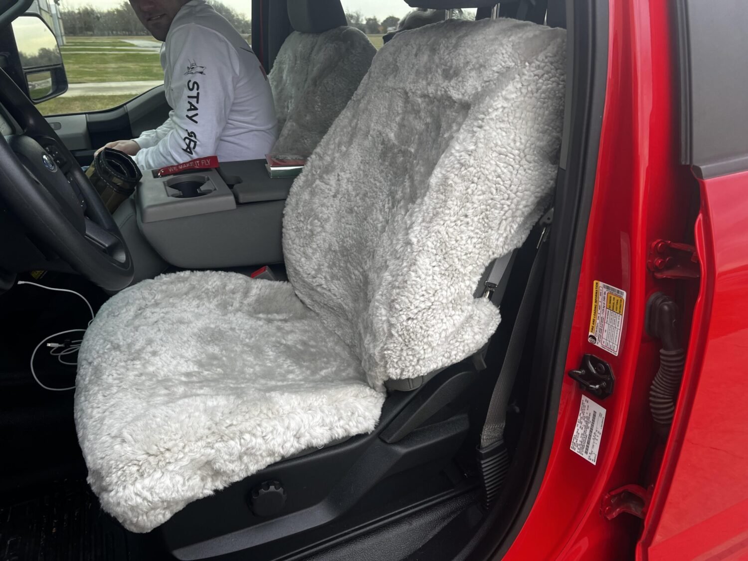 Ready-made 100% Sheepskin Bucket Seat Covers - Image 4