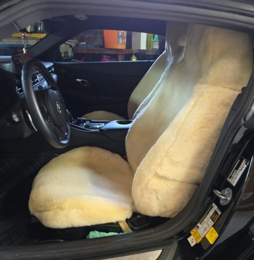 Ready-made 100% Sheepskin Bucket Seat Covers - Image 2